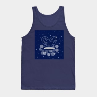 mask, carnival, holiday, mystery, secret, illustration, night, modern, technology, light, shine, glitter, stars, space, galaxy, cosmos Tank Top